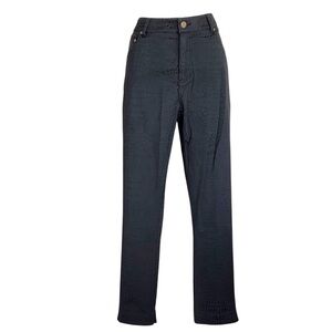 Eric Jeans, Women's 12, Black on Black Snake Pattern, High-Rise, Sexy! EUC